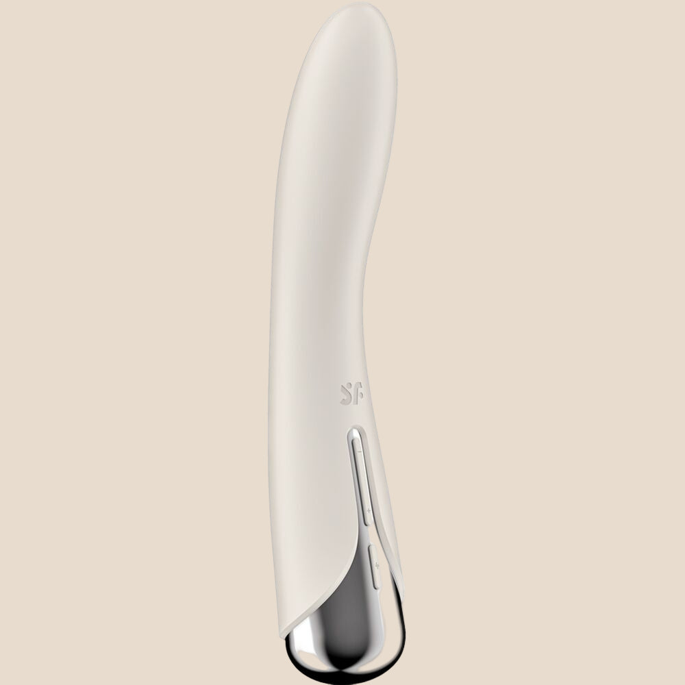 SATISFYER - VIBRADOR ROTADOR BEGE SPINNING VIBE 1 G-SPOT BEIGE-0