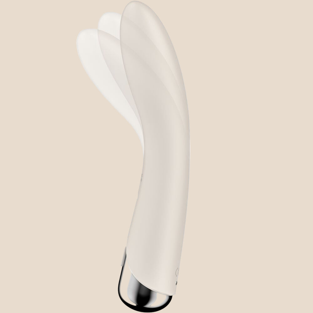 SATISFYER - VIBRADOR ROTADOR BEGE SPINNING VIBE 1 G-SPOT BEIGE-4