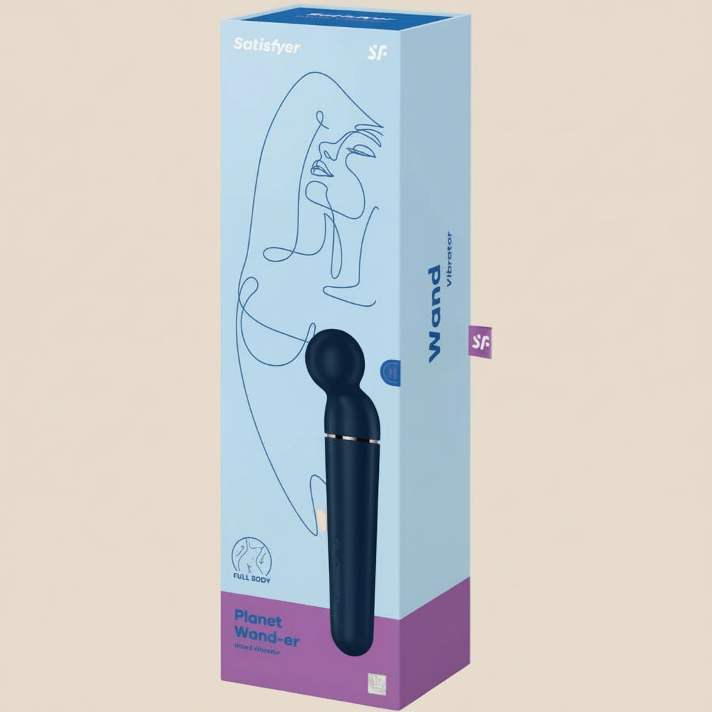 SATISFYER - MASSAGER VIBRADOR PLANET WAND-ER AZUL-5
