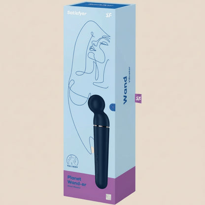 SATISFYER - MASSAGER VIBRADOR PLANET WAND-ER AZUL-5