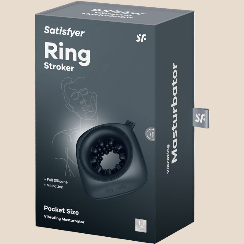 SATISFYER - RING STROKER MASTURBADOR & VIBRADOR-5