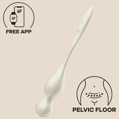 SATISFYER - BOLAS VIBRATÓRIAS DE KEGEL LOVE BIRDS BRANCO-0