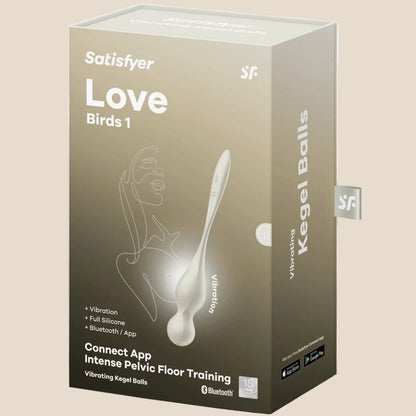 SATISFYER - BOLAS VIBRATÓRIAS DE KEGEL LOVE BIRDS BRANCO-5