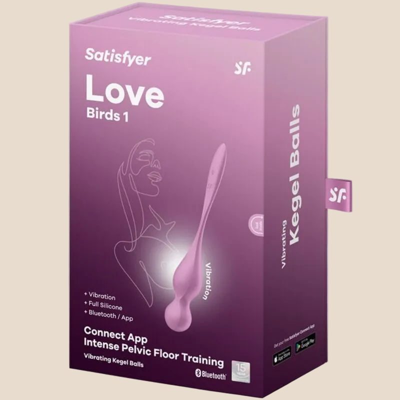 SATISFYER - BOLAS DE KEGEL VIBRANTES LOVE BIRDS ROSA-5