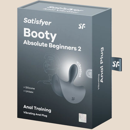 SATISFYER - BOOTY ABSOLUTE BEGINNERS 2 ANAL PLUG VIBRADOR UNISSEXO PRETO-4