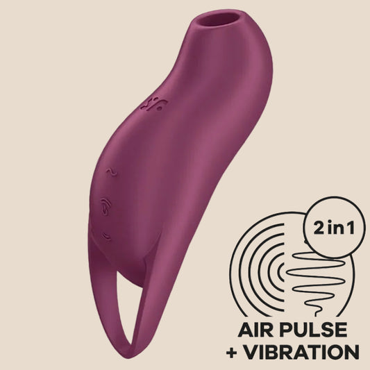 SATISFYER - POCKET PRO 1 ESTIMULADOR DE CLITÓRIS GARNET-0