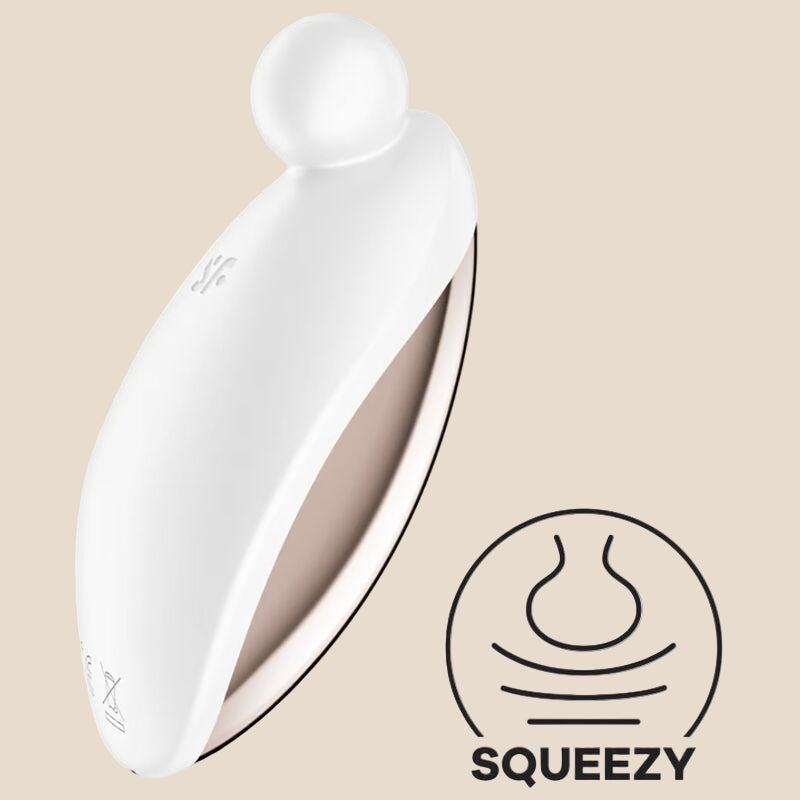 SATISFYER - SPOT ON 2 VIBRADOR LAY-ON BRANCO-2