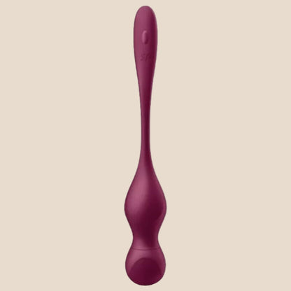 SATISFYER - LOVE BIRDS VARY BOLAS VIBRATÓRIAS APLICATIVO GRATUITO VINHO TINTO-1