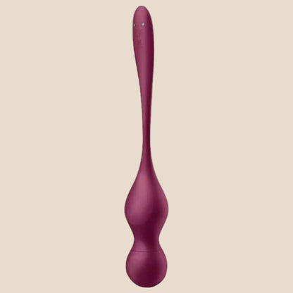 SATISFYER - LOVE BIRDS VARY BOLAS VIBRATÓRIAS APLICATIVO GRATUITO VINHO TINTO-2