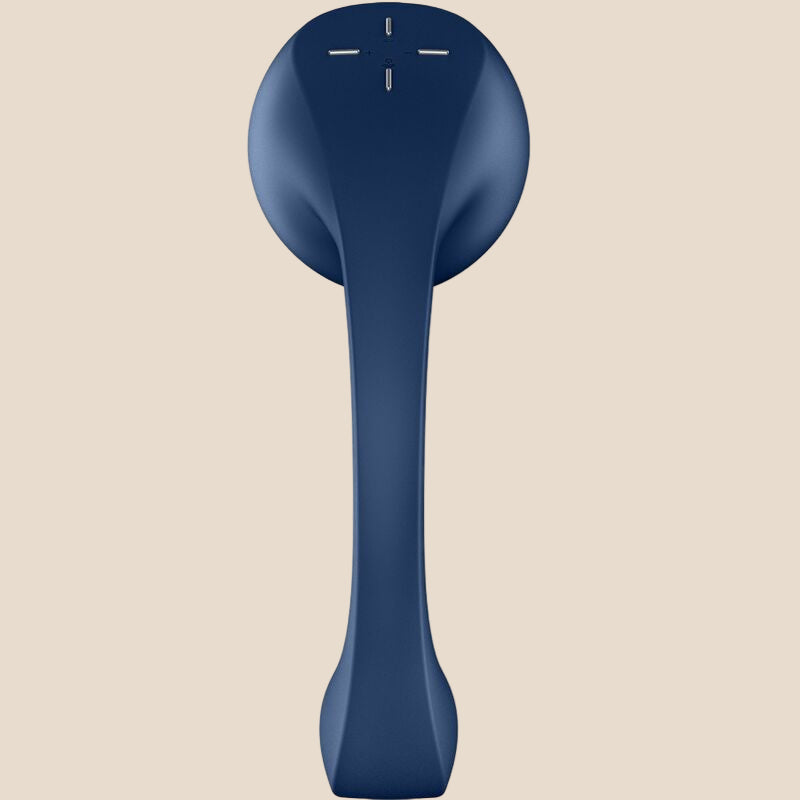 SATISFYER - PRO+ WAVE 4 ESTIMULADOR DE PONTO G E AIR PULSE APLICATIVO GRATUITO AZUL ESCURO-3