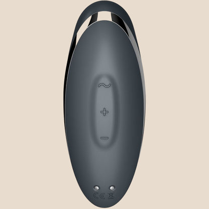 SATISFYER - TAP & CLIMAX 2 VIBRADOR E ESTIMULADOR CINZA-5