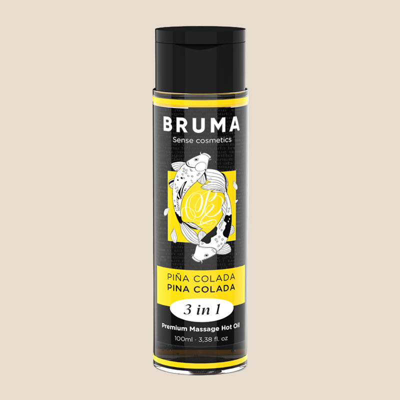 BRUMA - ÓLEO DE MASSAGEM PREMIUM EFEITO CALOR SABOR PINA COLADA 3 EM 1 - 100 ML-0