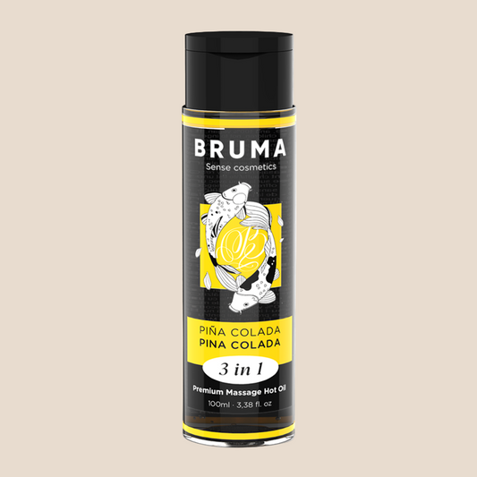 BRUMA - ÓLEO DE MASSAGEM PREMIUM EFEITO CALOR SABOR PINA COLADA 3 EM 1 - 100 ML-0