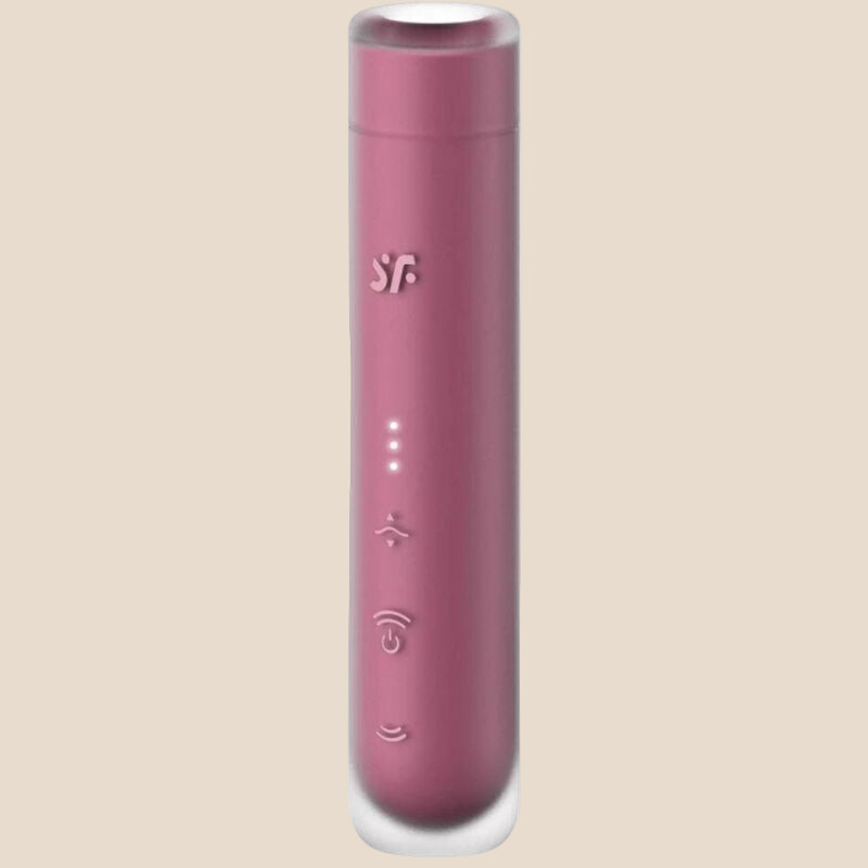 SATISFYER - ESTIMULADOR DE CLITÓRIS FIRST KISS WAVE GARNET-0