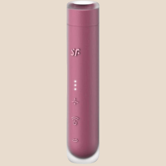 SATISFYER - ESTIMULADOR DE CLITÓRIS FIRST KISS WAVE GARNET-0