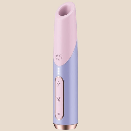 SATISFYER - ESTIMULADOR DE CLITÓRIS BOLD KISS WAVE ROSA / VIOLETA-0