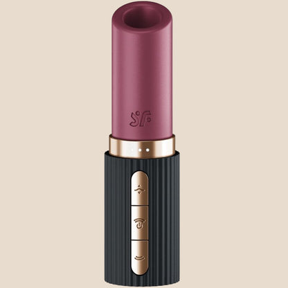 SATISFYER - PRO 2 KISS WAVE ESTIMULADOR DE CLITÓRIS GARNET / PRETO-1