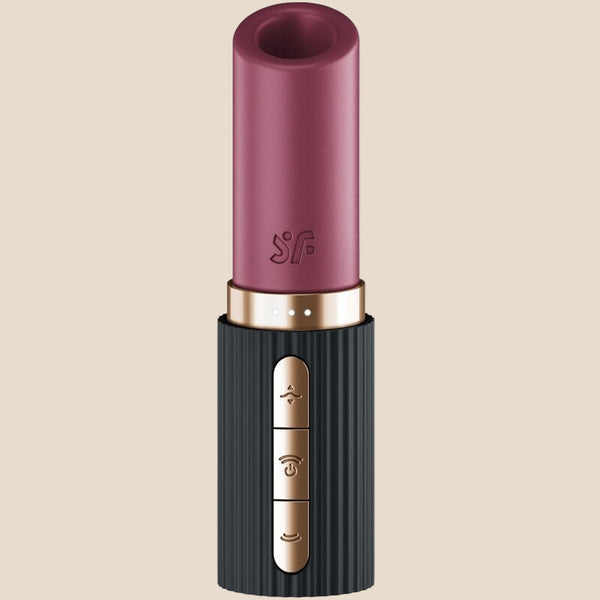 SATISFYER - PRO 2 KISS WAVE ESTIMULADOR DE CLITÓRIS GARNET / PRETO-1