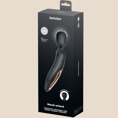 SATISFYER - WAND ERLAND MASSAGEADOR VIBRATÓRIO PRETO-4