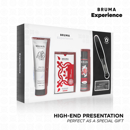 BRUMA XPERIENCE - KIT TENTAÇÃO DE MORANGO DOCE COM POTENCIALIZADOR DE ORGASMO-0