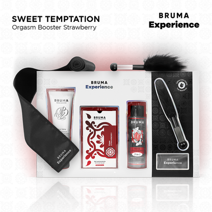BRUMA XPERIENCE - KIT TENTAÇÃO DE MORANGO DOCE COM POTENCIALIZADOR DE ORGASMO-1
