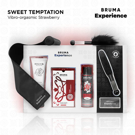 BRUMA XPERIENCE - KIT DE TENTAÇÃO VIBRO-ORGÁSMICA DE MORANGO DOCE-1