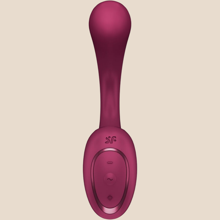 SATISFYER - G FOR GODDESS 2 RABBIT VIBRATOR BOTTLE BORDEAUX-1
