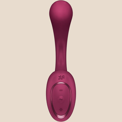 SATISFYER - G FOR GODDESS 2 RABBIT VIBRATOR BOTTLE BORDEAUX-1