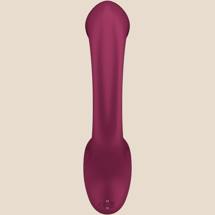 SATISFYER - G FOR GODDESS 2 RABBIT VIBRATOR BOTTLE BORDEAUX-4