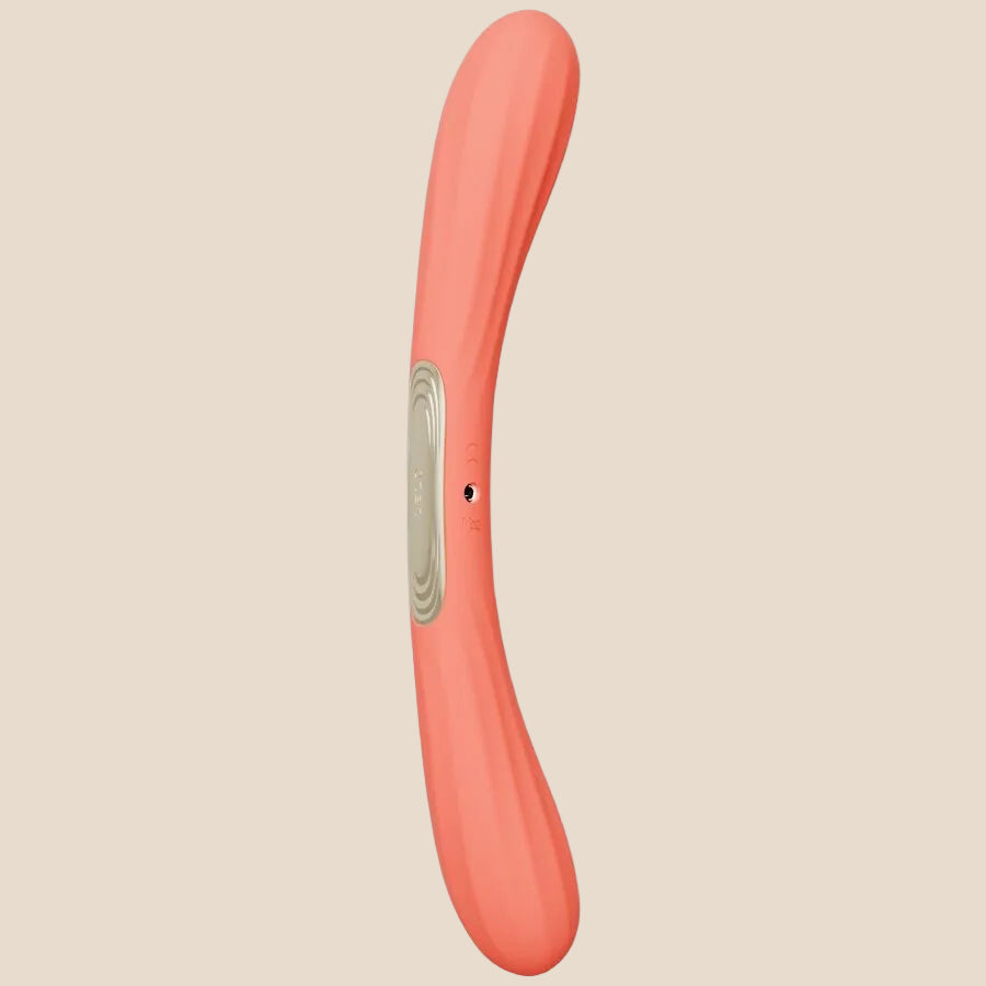 LELO - BOOMERANG VIBRADOR DE PONTA DUPLA VERMELHO CORAL-0