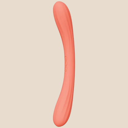 LELO - BOOMERANG VIBRADOR DE PONTA DUPLA VERMELHO CORAL-1