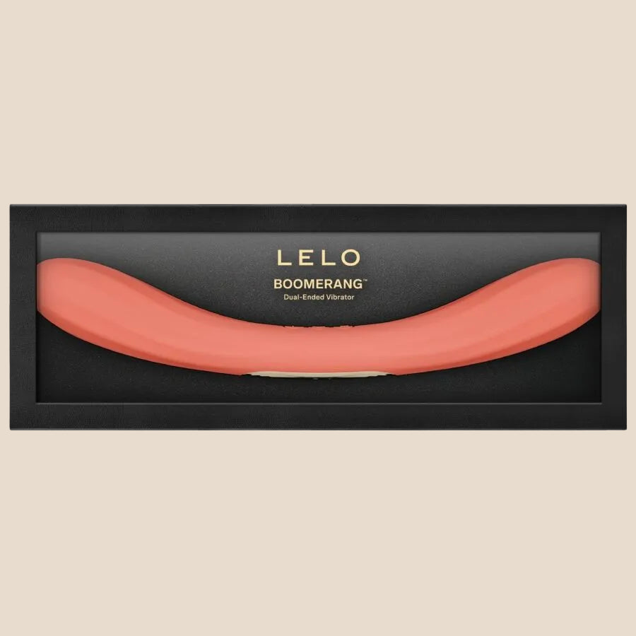 LELO - BOOMERANG VIBRADOR DE PONTA DUPLA VERMELHO CORAL-2