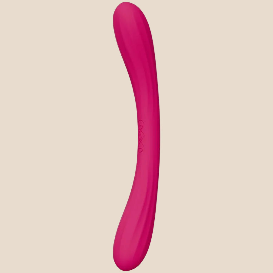 LELO - BOOMERANG VIBRADOR DE PONTA DUPLA CEREJA-1