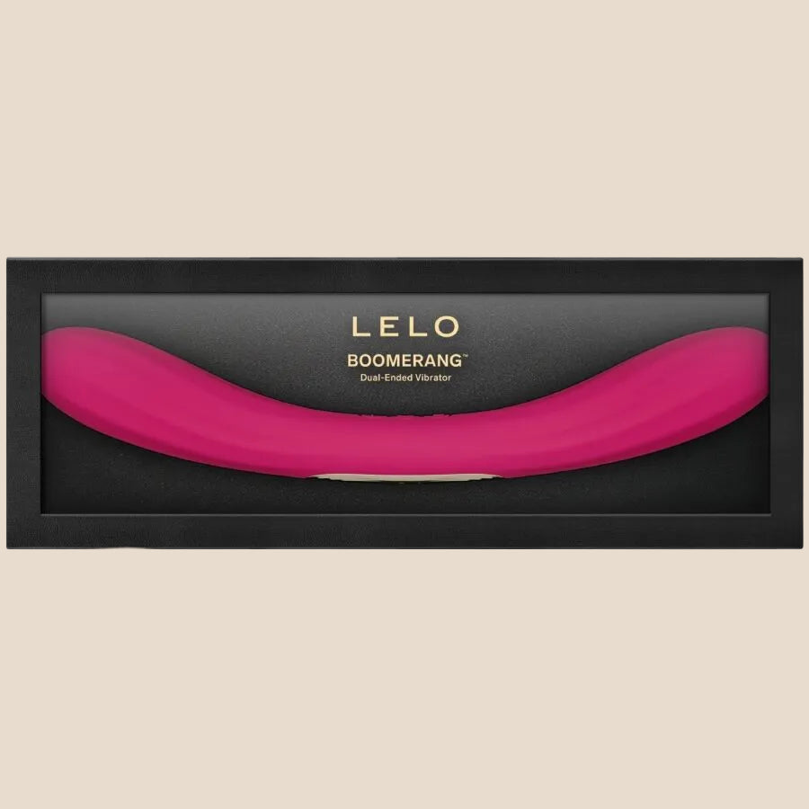 LELO - BOOMERANG VIBRADOR DE PONTA DUPLA CEREJA-3