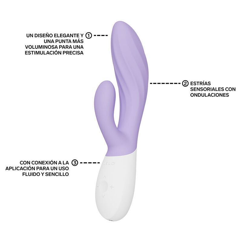 LELO - INA TWIST VIBRADOR DUPLO COELHO PARA PONTO G E CLITÓRIS LAVANDA-2
