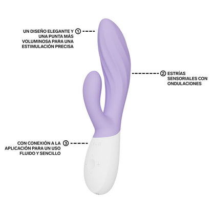 LELO - INA TWIST VIBRADOR DUPLO COELHO PARA PONTO G E CLITÓRIS LAVANDA-2