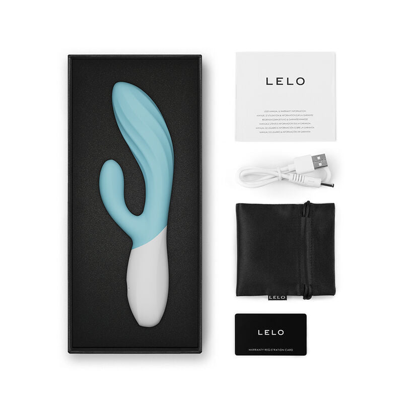 LELO - INA TWIST VIBRADOR DUPLO COELHO PARA PONTO G E CLITÓRIS AZUL-4