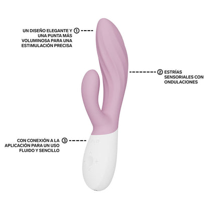 LELO - INA TWIST VIBRADOR DUPLO COELHO PARA PONTO G E CLITÓRIS ROSA-2