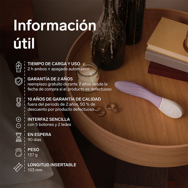 LELO - MONA TWIST VIBRADOR DE PONTO G RECARREGÁVEL COM CONTROLE POR APLICATIVO LAVANDA-5