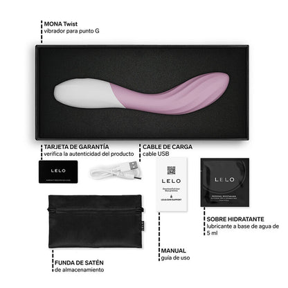 LELO - MONA TWIST VIBRADOR DE PONTO G RECARREGÁVEL COM CONTROLE POR APLICATIVO LAVANDA-4