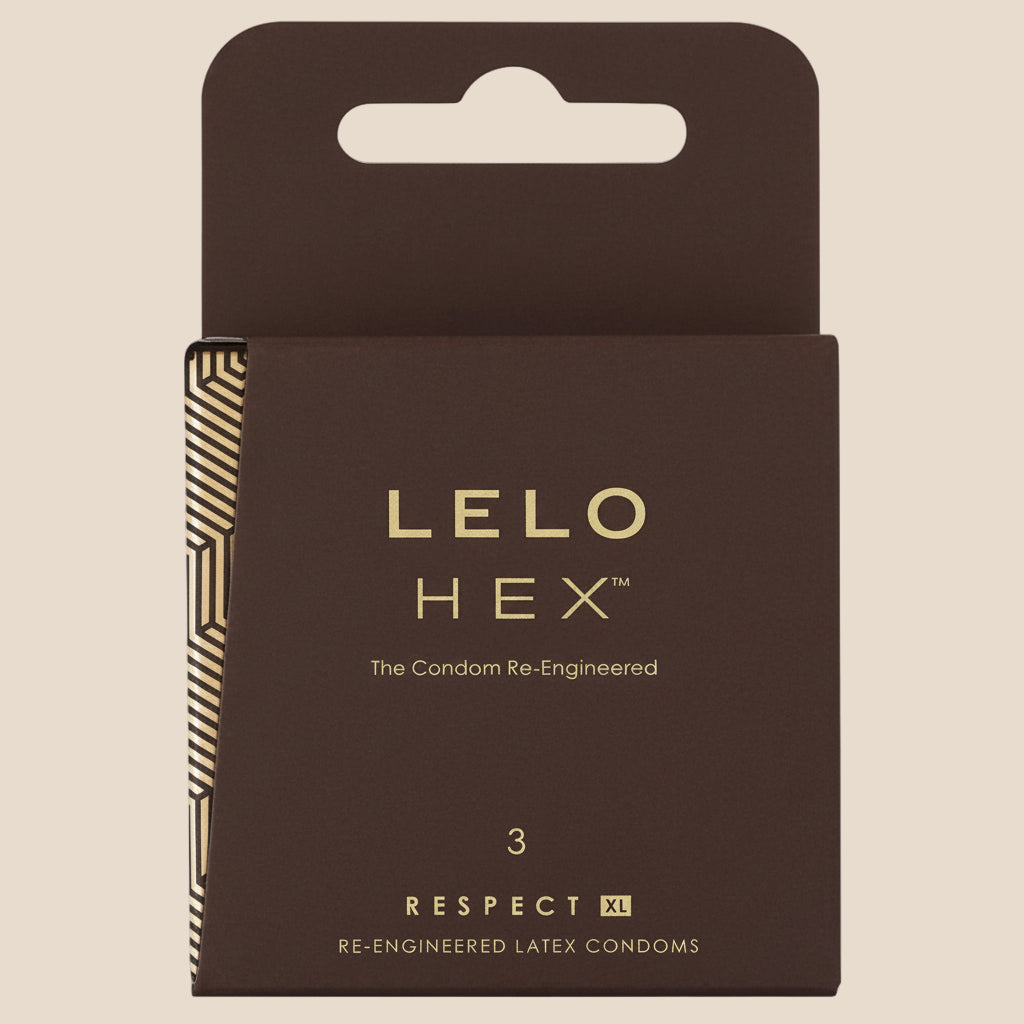LELO HEX CONDOMS RESPECT XL 3 PACK-1