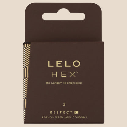 LELO HEX CONDOMS RESPECT XL 3 PACK-1