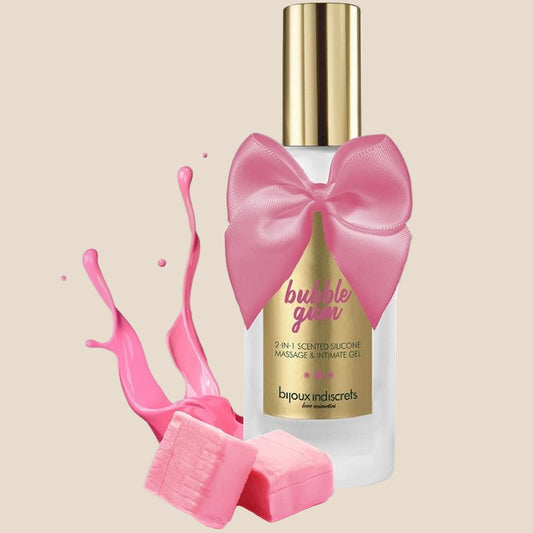 BIJOUX - BUBBLE GUM GEL 2 EM 1 SILICONE GOMA DE MORANGO 100 ML-0