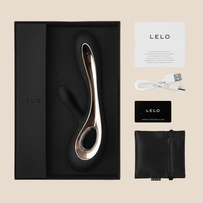 LELO - VIBRADOR SORAYA 2 COELHO PRETO-1