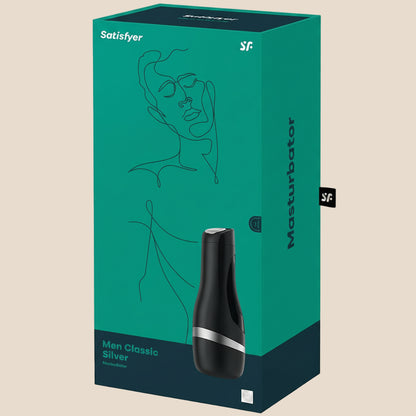 SATISFYER - MASTURBADOR MEN CLASSIC PRATA-1