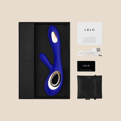 LELO - SORAYA WAVE VIBRADOR COELHO MEIA NOITE AZUL-2