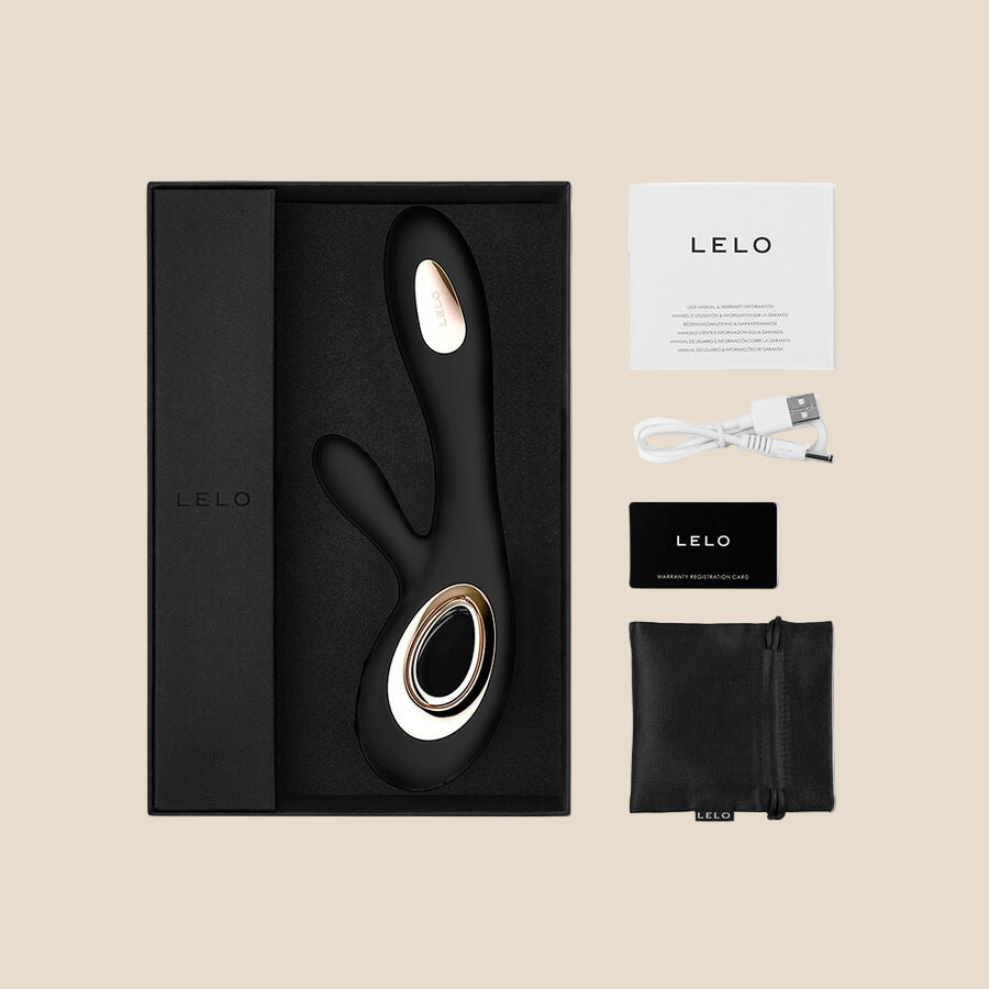 LELO - SORAYA WAVE VIBRADOR COELHO PRETO-3