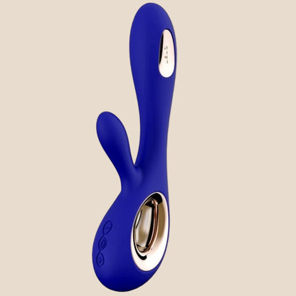 LELO - SORAYA WAVE VIBRADOR COELHO MEIA NOITE AZUL-0