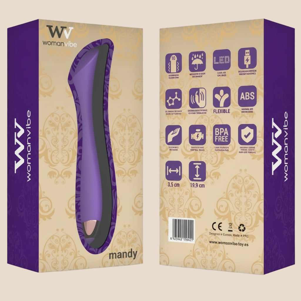 WOMANVIBE - MANDY "K" POINT SILICONE VIBRADOR RECARREGÁVEL-1