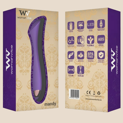 WOMANVIBE - MANDY "K" POINT SILICONE VIBRADOR RECARREGÁVEL-1